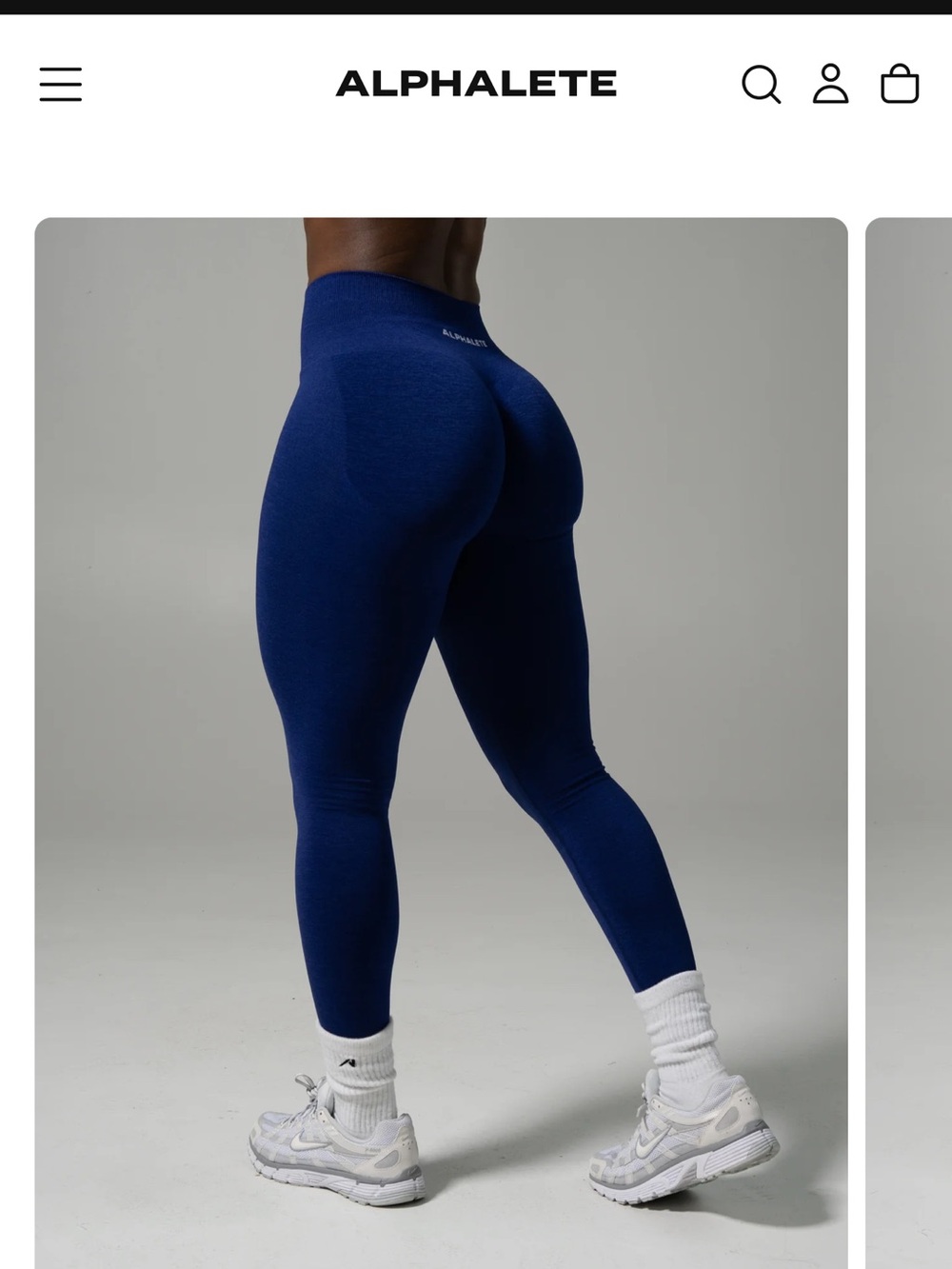 Alphalete Deep Navy Seamless Performance Leggings